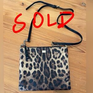 Dolce and Gabbana Leopard Print Crossbody Bag